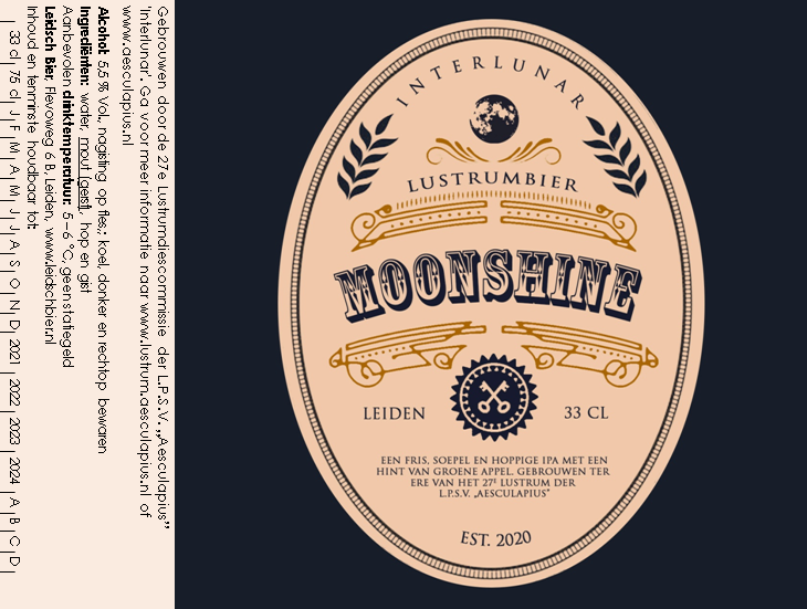 Moonshine IPA, etiket 2020